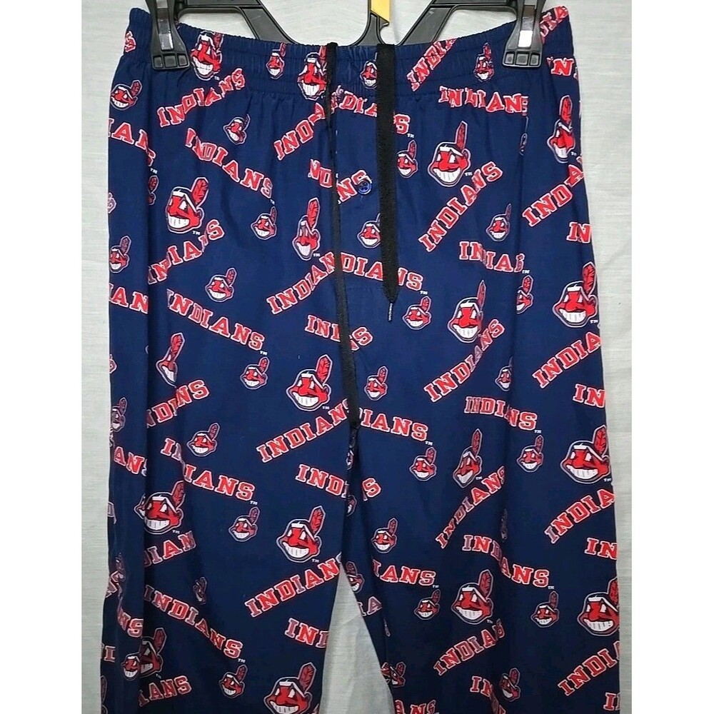 Cleveland Indians Genuine Merchandise Sideline Pajama Pants, Sz Small, Blue/red - Picture 2 of 8